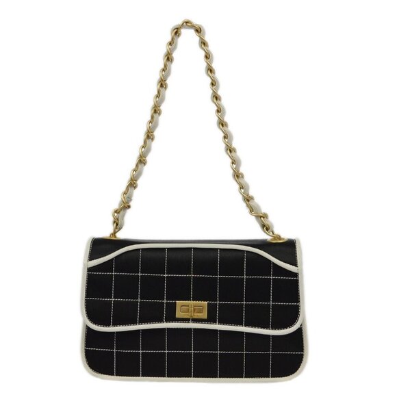 Chanel Black Satin Mademoiselle Lock Chain Handbag 182817 - Picture 1 of 7